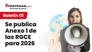 Anexo 1 de las RGCE 2026: nuevos formatos y modelos