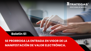 Manifestación de Valor Electrónica